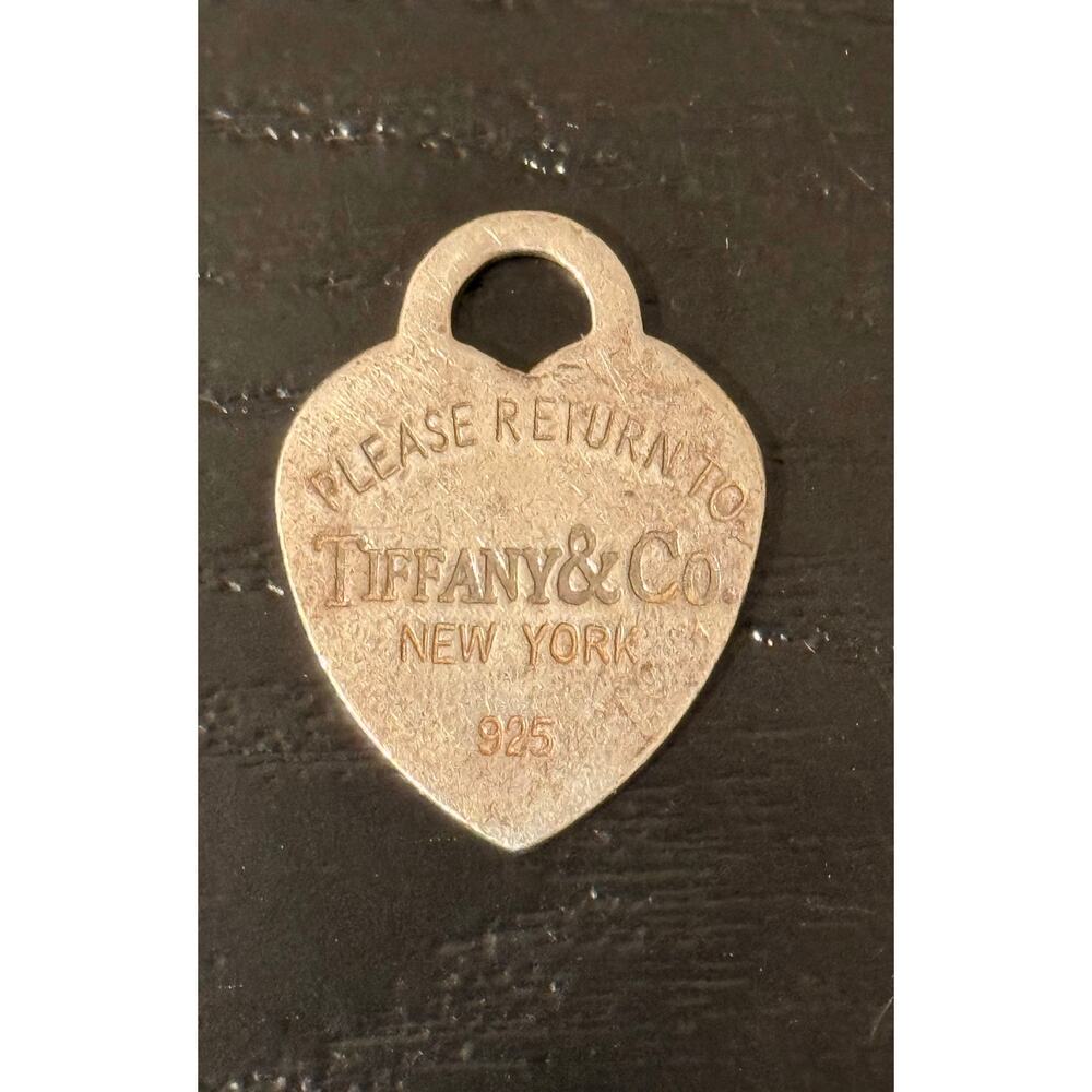 Authentic Tiffany & Co 925 Sterling Silver Tag Charm Pendant